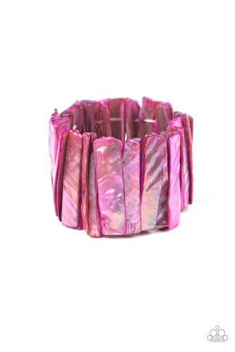 Paparazzi Beach Blast - Pink Bracelet - Bauble and Bling Boutique 