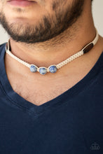 Cargar imagen en el visor de la galería, Paparazzi Stonemason Style - Blue Urban Necklace - Bauble and Bling Boutique 
