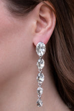Load image into Gallery viewer, Paparazzi Red Carpet Radiance - White Earring - Bauble and Bling Boutique 