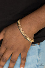 Load image into Gallery viewer, Paparazzi Industrial Icon - Gold Bracelet - Bauble and Bling Boutique 