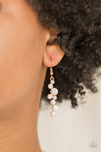 Load image into Gallery viewer, Paparazzi Milky Way Magnificence - Gold Earring
