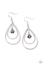 將圖片載入圖庫檢視器 Paparazzi REIGN On My Parade - Purple Earring - Bauble and Bling Boutique 