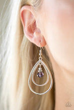 將圖片載入圖庫檢視器 Paparazzi REIGN On My Parade - Purple Earring - Bauble and Bling Boutique 