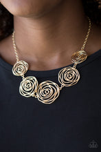 Load image into Gallery viewer, Rosy Rosette - Gold - Bauble and Bling Boutique 