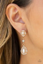 Cargar imagen en el visor de la galería, Paparazzi All-GLOWING - Gold Earring - Bauble and Bling Boutique 