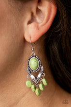 Load image into Gallery viewer, Paparazzi Southern Sandstone - Green Earring - Bauble and Bling Boutique 