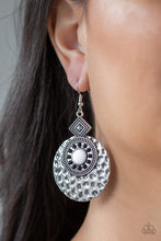 Load image into Gallery viewer, Paparazzi Mayan Mood - White Earring - Bauble and Bling Boutique 