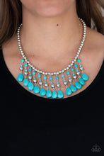 Load image into Gallery viewer, Paparazzi Rural Revival - Blue Necklace - Bauble and Bling Boutique 