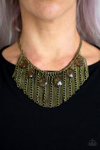 Load image into Gallery viewer, Paparazzi Vixen Conviction - Brass Necklace - Bauble and Bling Boutique 