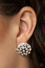 Load image into Gallery viewer, Paparazzi Hollywood Drama - White Earrings - Bauble and Bling Boutique 