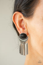 Laden Sie das Bild in den Galerie-Viewer, Paparazzi Monsoon Season - Black Earrings - Bauble and Bling Boutique 