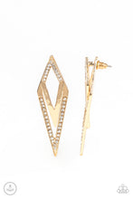 Load image into Gallery viewer, Paparazzi Point-BANK - Gold Earring - Bauble and Bling Boutique 