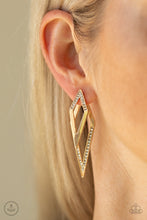 Load image into Gallery viewer, Paparazzi Point-BANK - Gold Earring - Bauble and Bling Boutique 