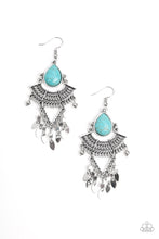 Load image into Gallery viewer, Paparazzi Vintage Vagabond - Blue Earrings - Bauble and Bling Boutique 