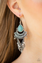 Load image into Gallery viewer, Paparazzi Vintage Vagabond - Blue Earrings - Bauble and Bling Boutique 