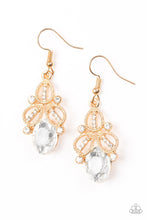 Load image into Gallery viewer, Paparazzi A CROWN Pleaser - Gold Earring - Bauble and Bling Boutique 