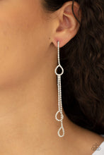 Load image into Gallery viewer, Paparazzi Chance of REIGN - White Earring - Bauble and Bling Boutique 