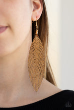 Load image into Gallery viewer, Feather Fantasy - Gold - Bauble and Bling Boutique 