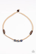 Cargar imagen en el visor de la galería, Paparazzi Stonemason Style - Blue Urban Necklace - Bauble and Bling Boutique 
