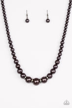 將圖片載入圖庫檢視器 Paparazzi Party Pearls - Black Necklace - Bauble and Bling Boutique 